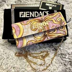 Fendace Continental Wallet with Chain